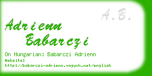 adrienn babarczi business card